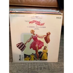 Vintage The Sound Of Music LP 1965 Rare Misprint Gatefold Orange Vinyl Record